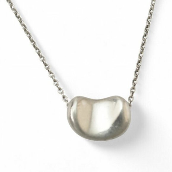 Tiffany & Co. Elsa Peretti Bean Motif Pendant in Silver 0.9cm Wide